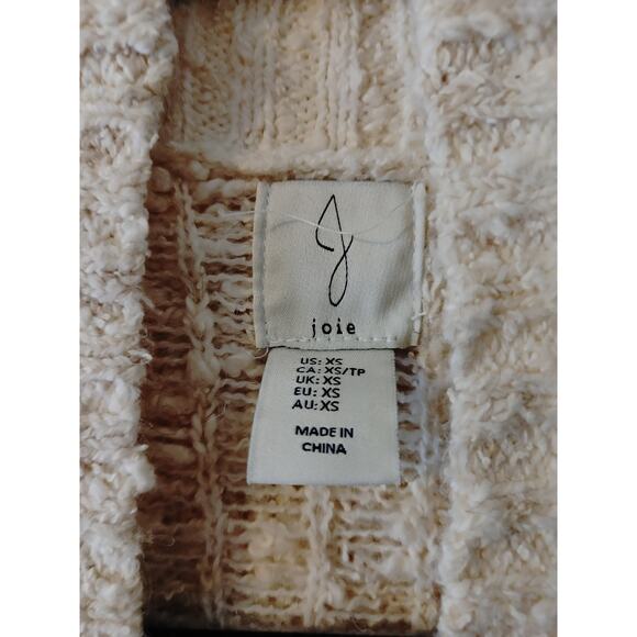 Joie Cardigan Open Front Longline Nordic Knit XS - Picture 4 of 5